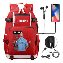 Basketball Star Harland Printed Youth Student Backpack With Large Capacity Leisure Travel Backpack