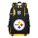 Rugby Team Printed Usb Youth Student Backpack, Leisure Travel Backpack