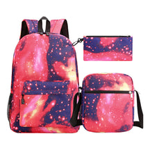 Starry Sky Youth Student School Bag Three Piece Set For Men And Women Backpack Set