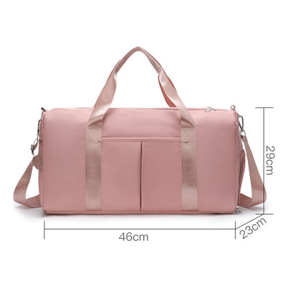 Travel Bag, Fitness Bag, Simple And Fashionable, Large Capacity Yoga Bag, Dry And Wet Separation
