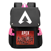 Apex Hero Print Usb Charging Head Youth School Bag Casual Backpack