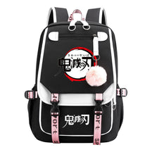 Comic Cartoon Fashion Usb Student Backpack Casual Woven Flap Backpack