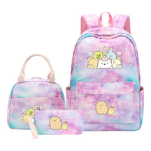 Corner Biology Student School Bag Lunch Bag Three Piece Set Backpack Set