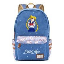 Anime Beauty Girl Warrior Youth School Bag Fragmented Flower Leisure Backpack