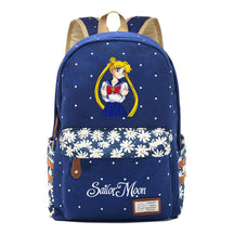 Anime Beauty Girl Warrior Youth School Bag Fragmented Flower Leisure Backpack