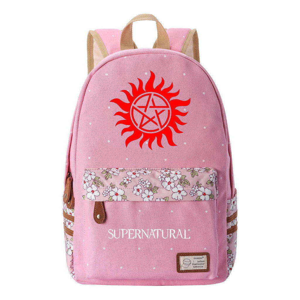 Evil Power Printed Student School Bag Fashion Casual Backpack