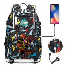 Printed Backpack For Men And Women With Large Capacity Leisure Travel Backpack
