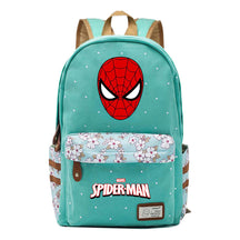Superhero Printed Student Backpack Men And Women's Leisure Travel Backpack