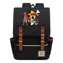 Anime Pirate King Luffy Printed Youth School Bag For Men And Women With Casual Belt Buckle Classic Backpack