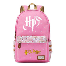 School Of Witchcraft And Wizardry Youth Student Backpack, Floral Canvas, Female Backpack