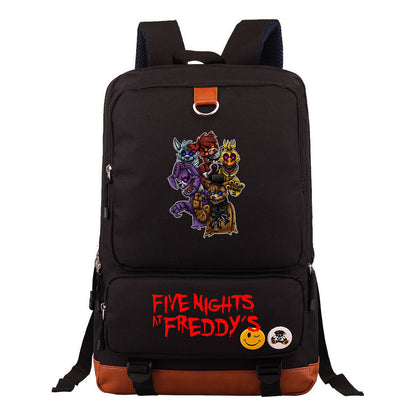Toy Bear Game Printed Youth Student School Bag Large Capacity Travel Bag Men's And Women's Backpack