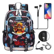 Toy Bear Game Peripheral Print Usb Youth Student Backpack For Men And Women Leisure Backpack