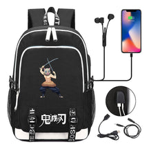 Comic Cartoon Fashion Youth Student Backpack Usb Men's And Women's Casual Backpack