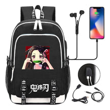 Comic Cartoon Fashion Youth Student Backpack Usb Men's And Women's Casual Backpack