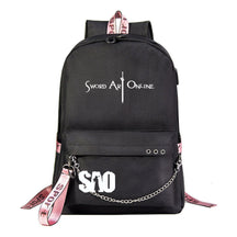 Sword God Domain Printed Usb Youth Student Backpack For Men And Women's Leisure Travel Backpack