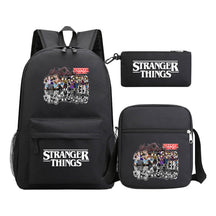 Strange Story Starry Sky Printed Youth Student Backpack 3-piece Set For Men And Women, Backpack Set