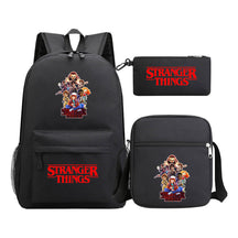 Strange Story Starry Sky Printed Youth Student Backpack 3-piece Set For Men And Women, Backpack Set