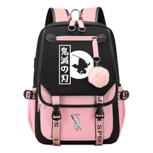 Cartoon Fashion Usb Youth Middle School Backpack For Boys And Girls Casual Woven Strap Flip Back Backpack