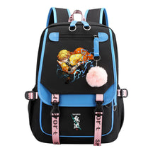 Cartoon Fashion Usb Youth Student School Bag Casual Ribbon Flip Backpack