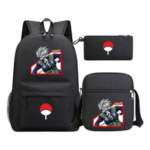 Anime Naruto Starry Sky Youth School Bag Three Piece Set For Men And Women Backpack Set