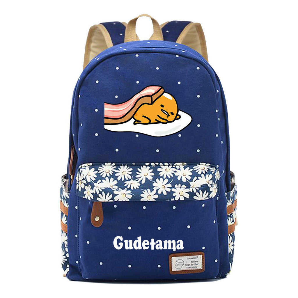 Egg Yolk Lazy Egg Teenage Girls Student Backpack Leisure Backpack