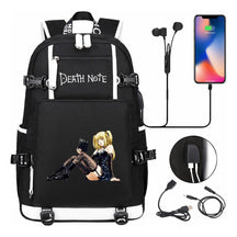 Death Note Usb Large Capacity Youth Student Backpack Men's And Women's Leisure Travel Backpack
