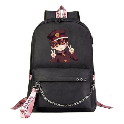 Usb Youth Student Backpack For Boys And Girls Leisure Travel Backpack
