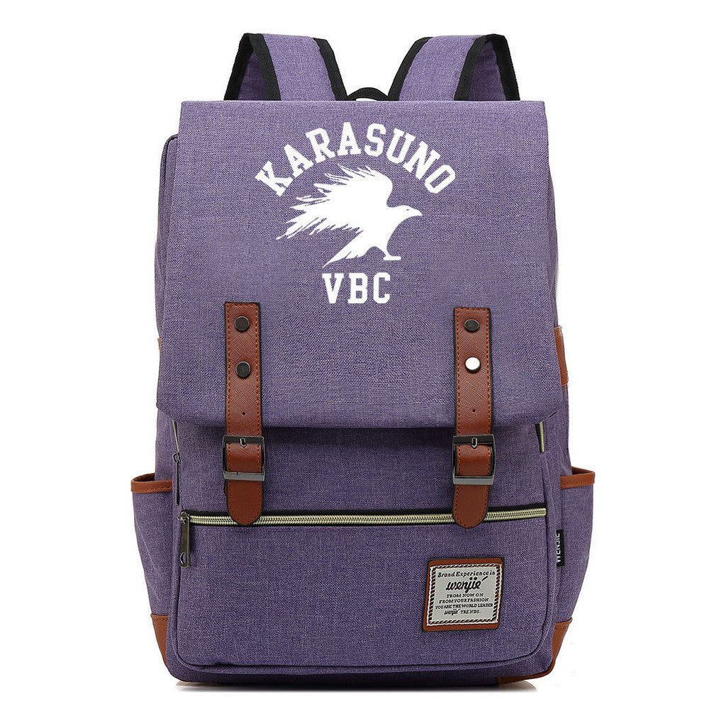 Volleyball Youth Printed Student School Bag Casual Belt Buckle Classic Backpack