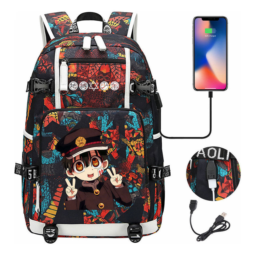 Usb Large Capacity Youth Student Backpack For Men And Women's Leisure Travel Backpack
