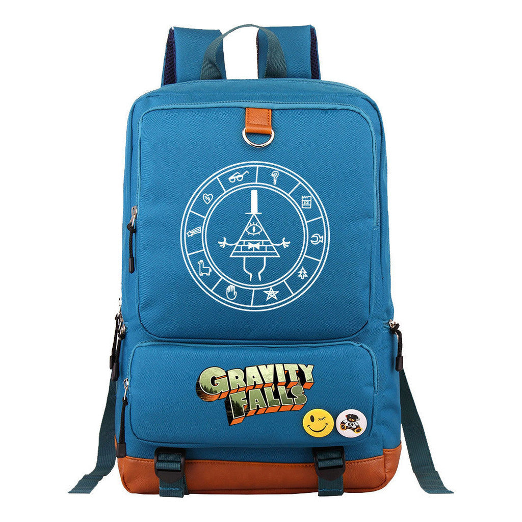 Strange Town Youth Student School Bag Large Capacity Travel Bag Men's And Women's Backpack