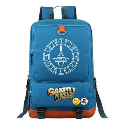 Strange Town Youth Student School Bag Large Capacity Travel Bag Men's And Women's Backpack