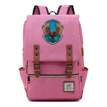 School Of Witchcraft And Wizardry Printed Youth Student Backpack For Men And Women, Casual Belt Buckle, Classic Backpack
