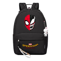 Superhero printed student backpack for boys and girls, casual travel bag with backpacks