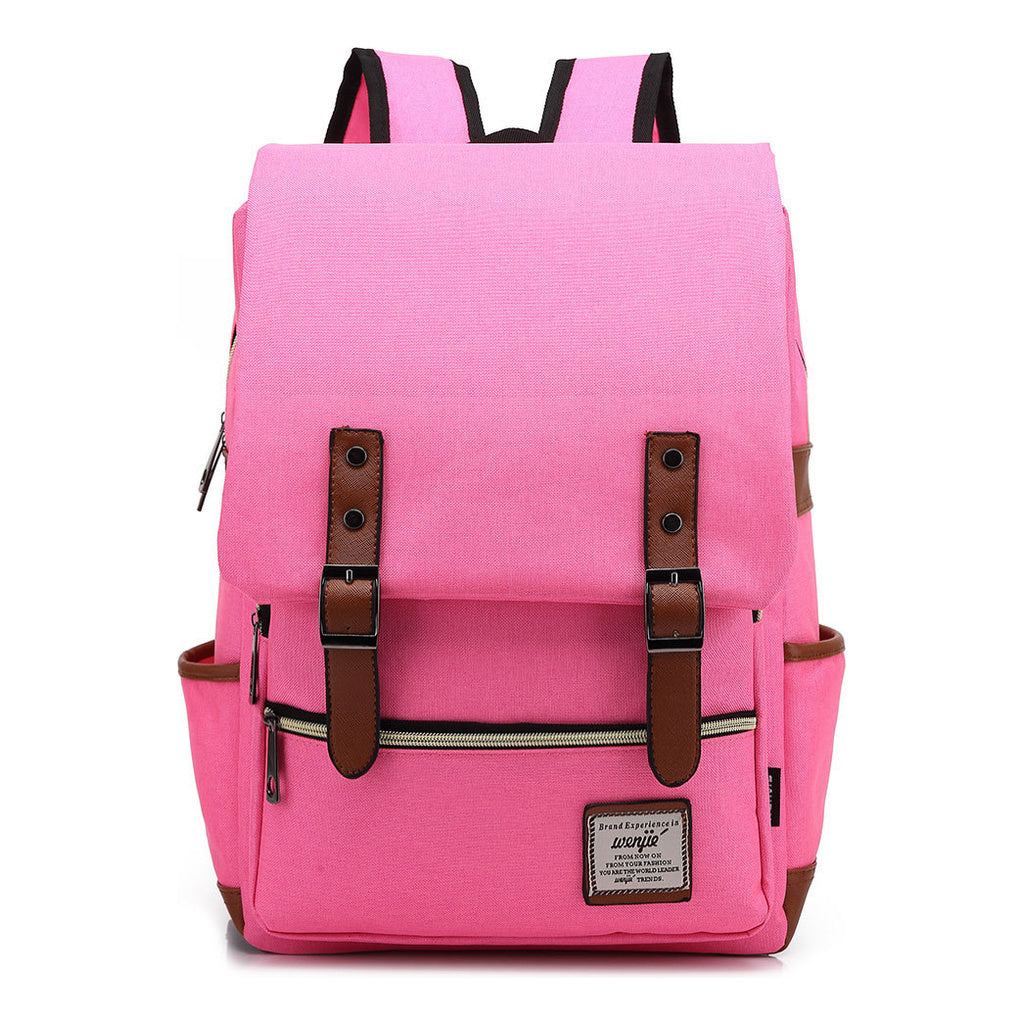 Printed Teenage Student Backpack For Men And Women With Casual Belt Buckle Classic Backpack