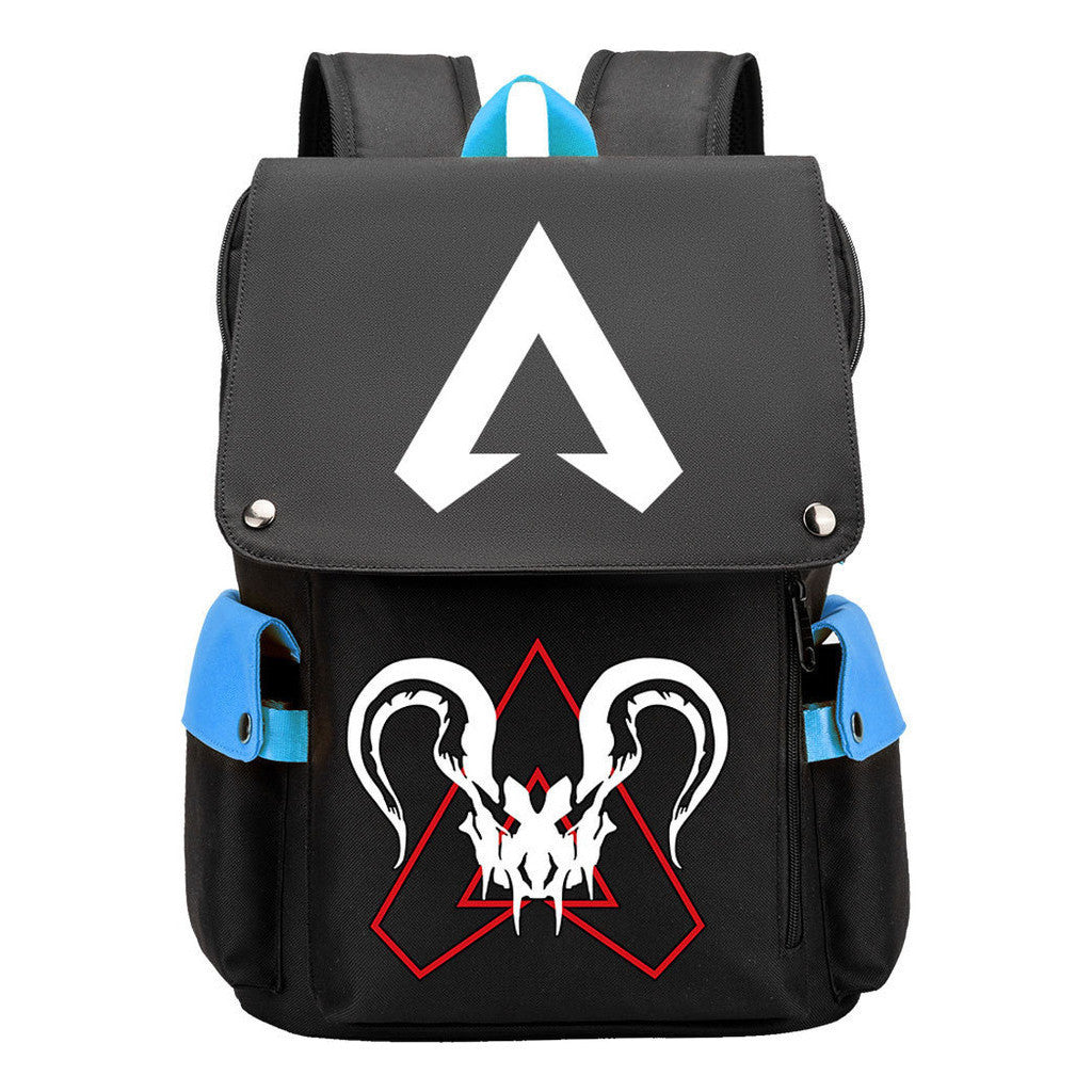 Apex Hero Print Usb Charging Head Youth School Bag Casual Backpack