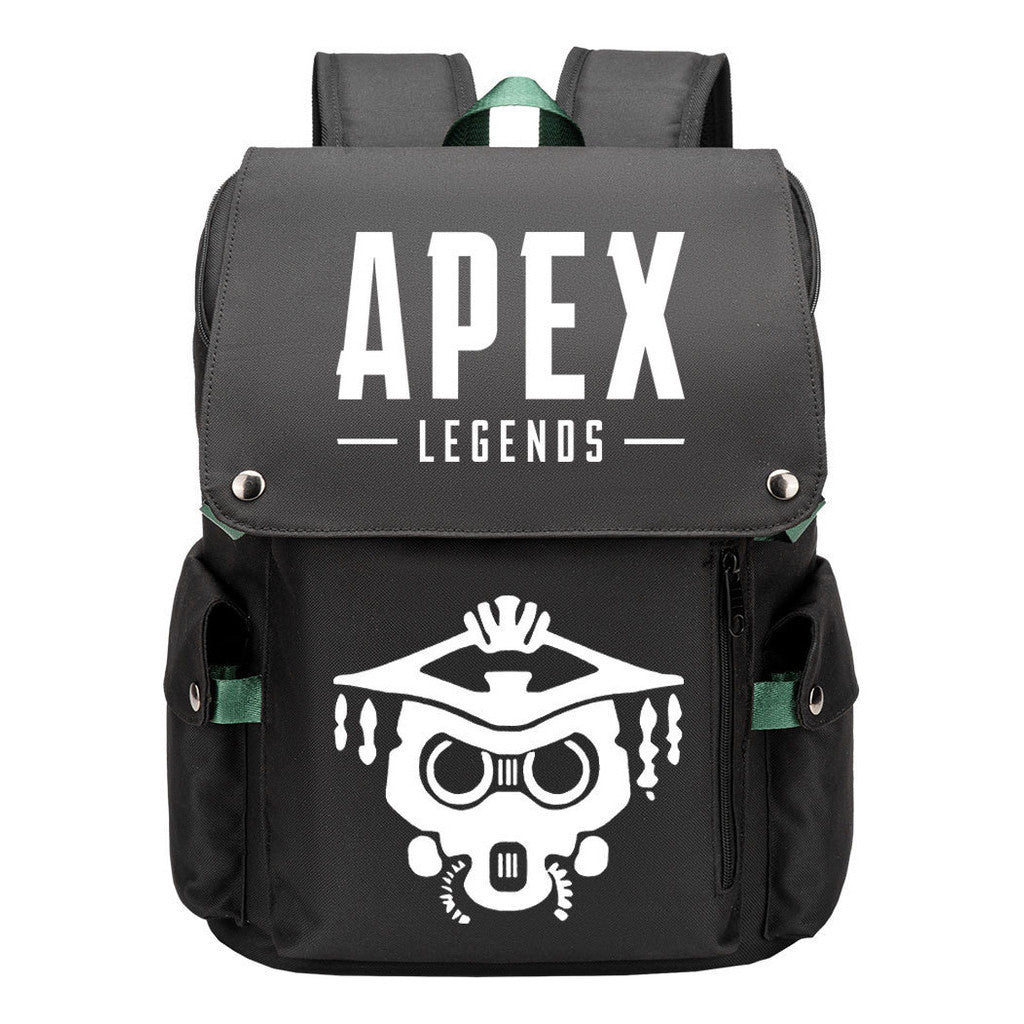 Apex Hero Print Usb Charging Head Youth School Bag Casual Backpack