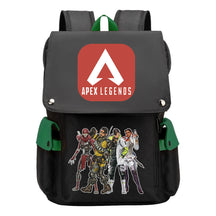 Apex Hero Print Usb Charging Cap Headpiece Student Backpack Leisure Backpack