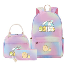 Corner Biology Student School Bag Lunch Bag Three Piece Set Backpack Set