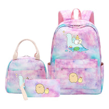Corner Biology Student School Bag Lunch Bag Three Piece Set Backpack Set