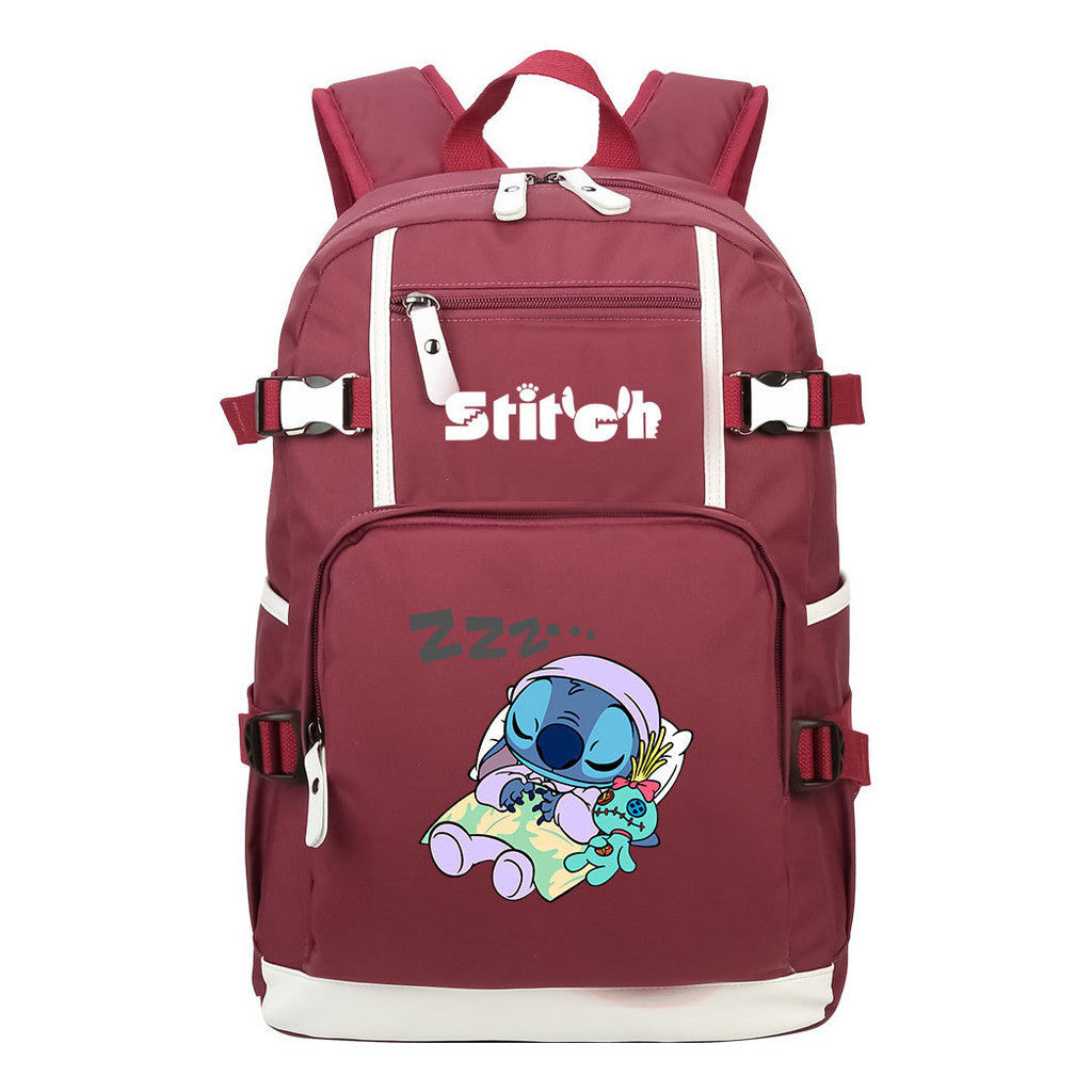 Printed Teenage Student Backpack, Leisure Travel Backpack