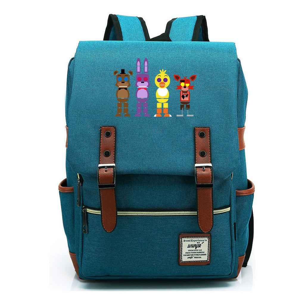 Toy Bear Game Printed Youth Student School Bag Casual Classic Backpack