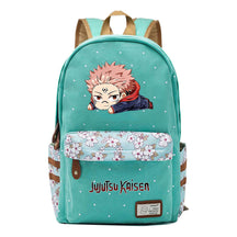Cartoon Teenage Girl Student Backpack Casual Canvas Backpack