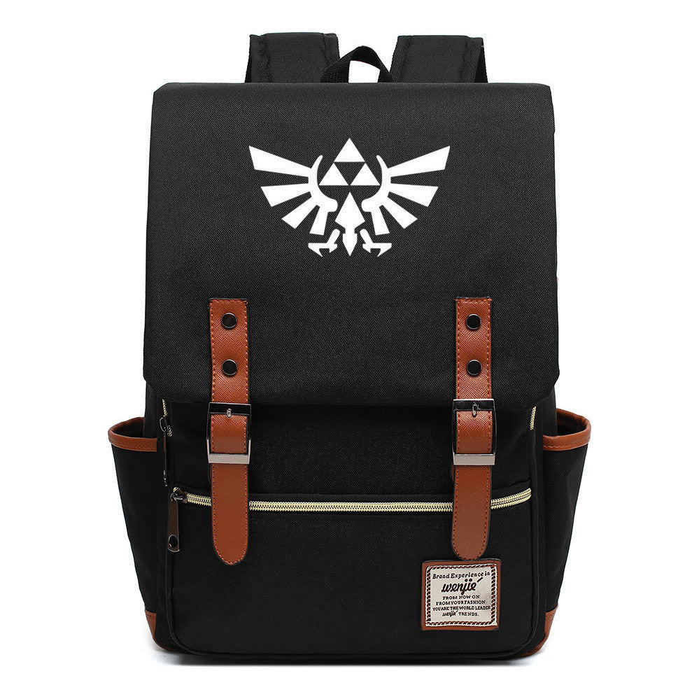 Game Peripheral Zelda Printed Youth Student Backpack For Men And Women Casual Classic Backpack