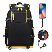 Printed Usb Youth Student School Bag Leisure Large Capacity Travel Backpack