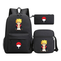 Naruto Starry Sky Youth School Bag Three Piece Set For Boys And Girls Backpack Set
