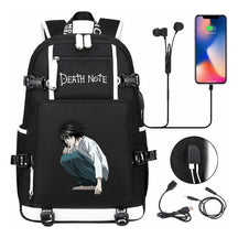 Death Note Usb Large Capacity Youth Student Backpack Men's And Women's Leisure Travel Backpack
