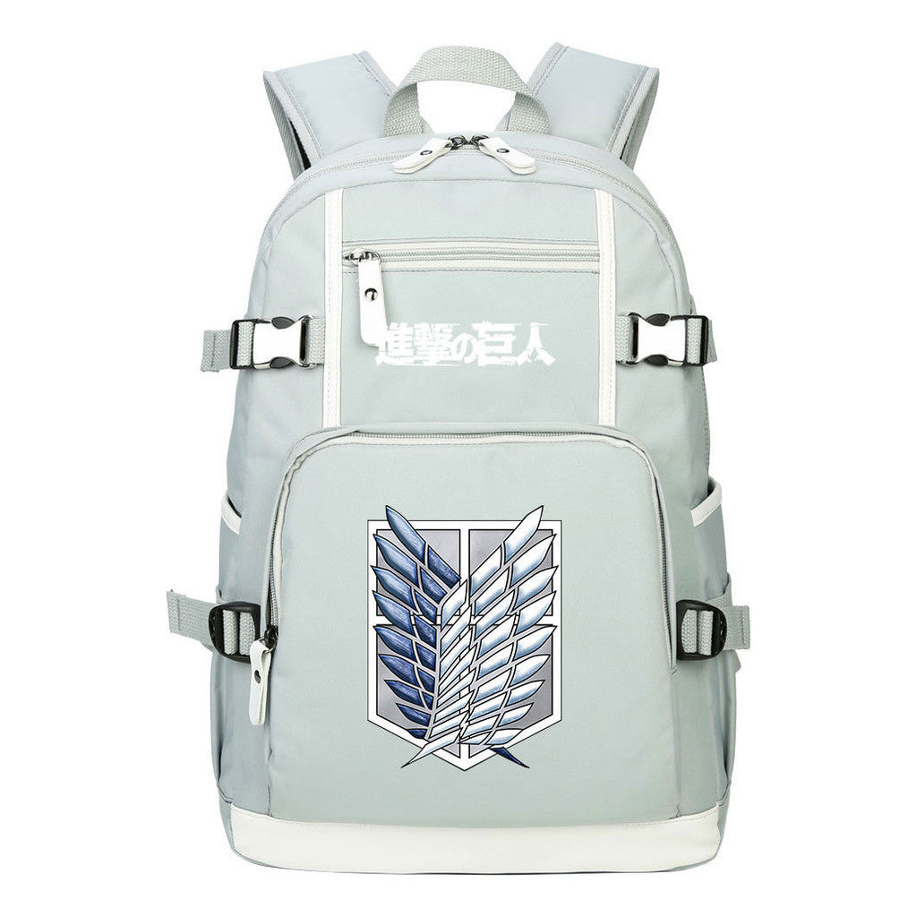 Giant Wings Of Anime Attack, Youth Student School Bag, Men's And Women's Backpack, Leisure Travel Backpack