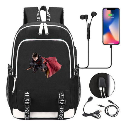 Magic School Youth Student Backpack Usb Men's And Women's Leisure Backpack
