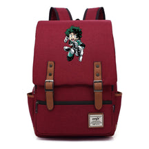 Anime My Heroes Academy Printed Youth Student Backpack Men's And Women's Leisure Belt Buckle Classic Backpack