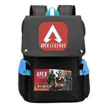Apex Hero Print Usb Charging Cap Headpiece Student Backpack Leisure Backpack